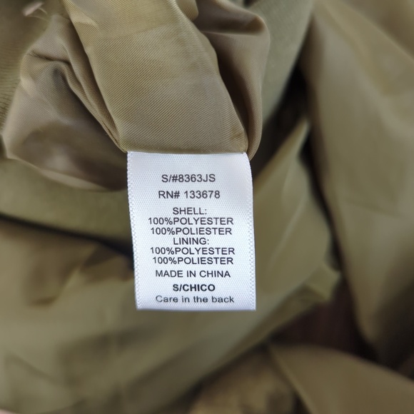 Love Tree Olive Green Floral Embroidered Bomber Jacket - Picture 15 of 16